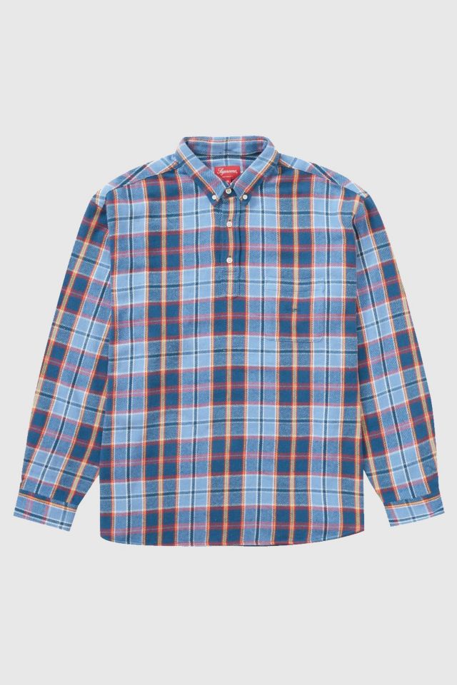 Supreme Pullover Plaid Flannel Shirt | Urban Outfitters