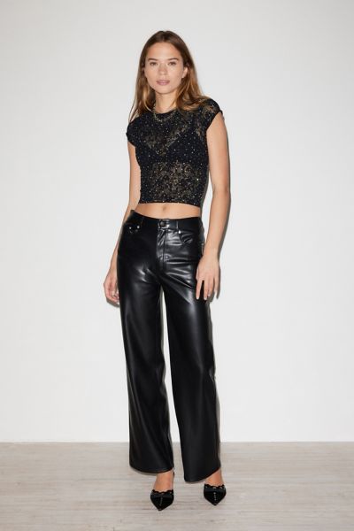 Out From Under Divine Sheer Lace Diamante Seamless Tee