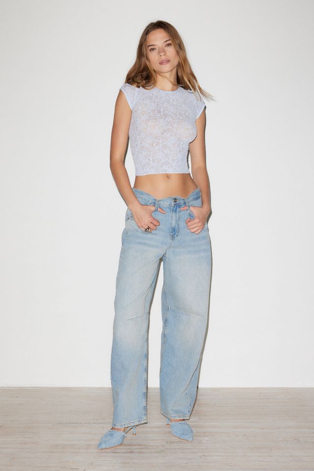 Out From Under Divine Sheer Lace Cutout Top  Urban Outfitters Mexico -  Clothing, Music, Home & Accessories