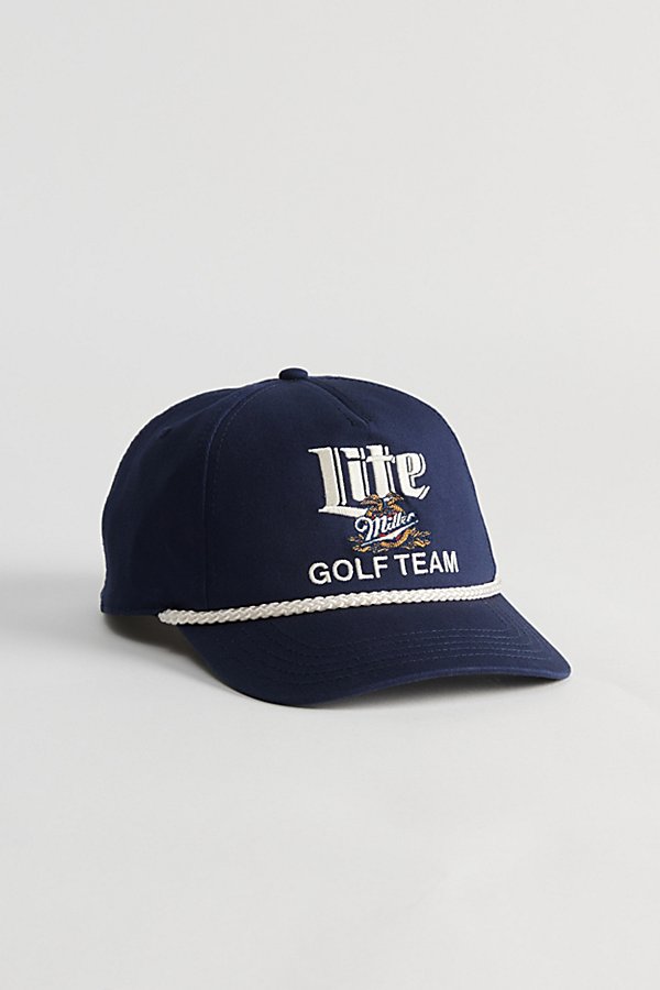 American Needle Miller Lite Golf Team Hat In Navy, Men's At Urban Outfitters In Ivory