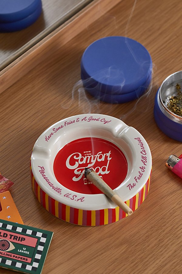 Shop Bando Ban. Do Comfort Food Stand Ashtray In Red At Urban Outfitters