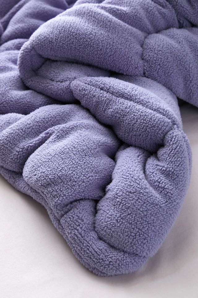 Gwendolyn Fleece Puffy Throw Blanket #2
