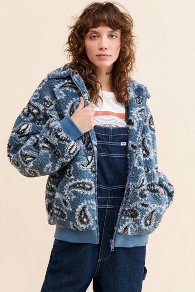 UO Printed Fleece Jacket | Urban Outfitters