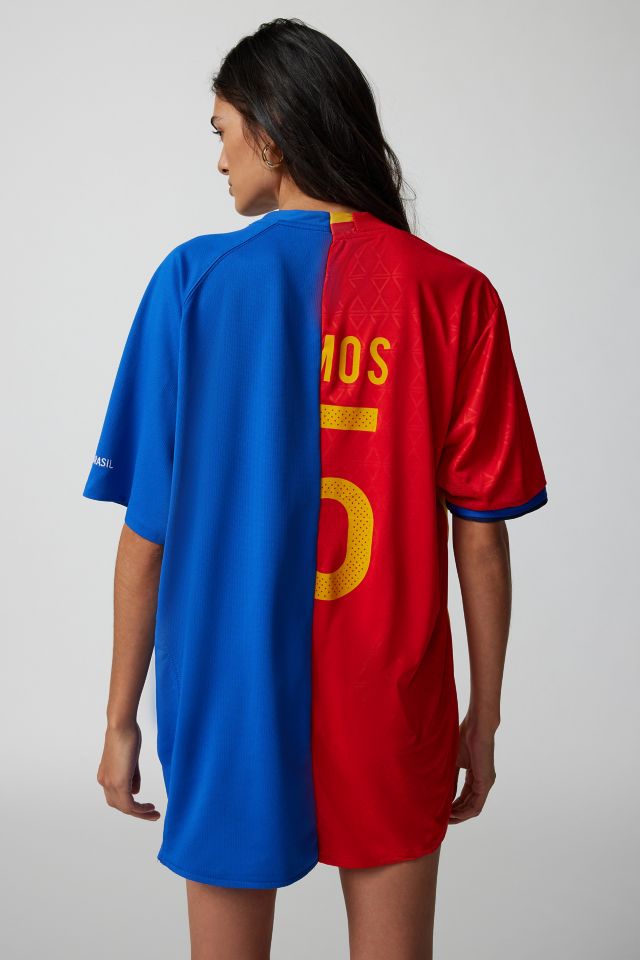 Urban Renewal Remade Oversized Spliced Sport Jersey Top #2