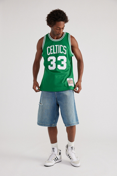 Maillot De Basketball Homme NBA BOSTON CELTICS 85 LARRY BIRD Vert MITCHELL & NESS