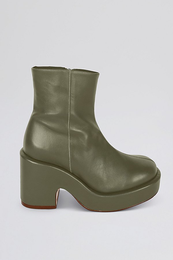 Intentionally Blank Maria Platform Ankle Boot In Hunter, Women's At Urban Outfitters
