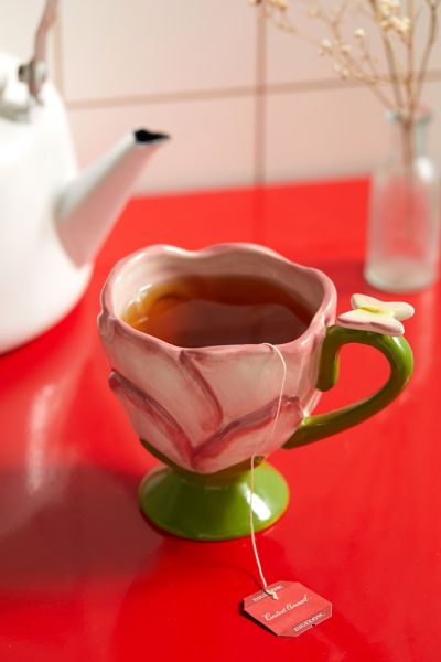 Shop Urban Outfitters Rosebud Butterfly Mug In Pink At