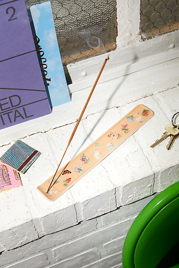Urban Outfitters Graphic Printed Incense Holder In Sticker At  In Neutral