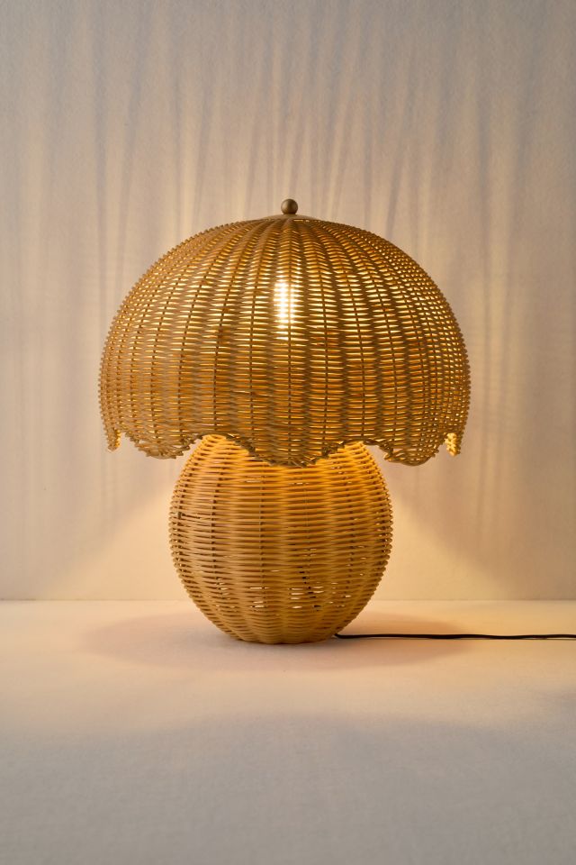 Sylvia Rattan Table Lamp #3