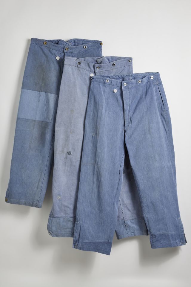 Pantalon Utilitaire Vintage Urban Renewal des Années 1940 avec Boucle au Dos #1