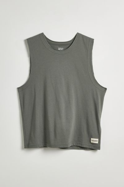 Shop Bdg Austin Cutoff Muscle Tee In Green, Men's At Urban Outfitters