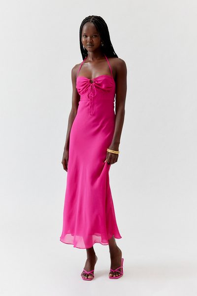 chinese dress ladies Taleah Yellow Cut Out Maxi Dress - US 18 main image 1