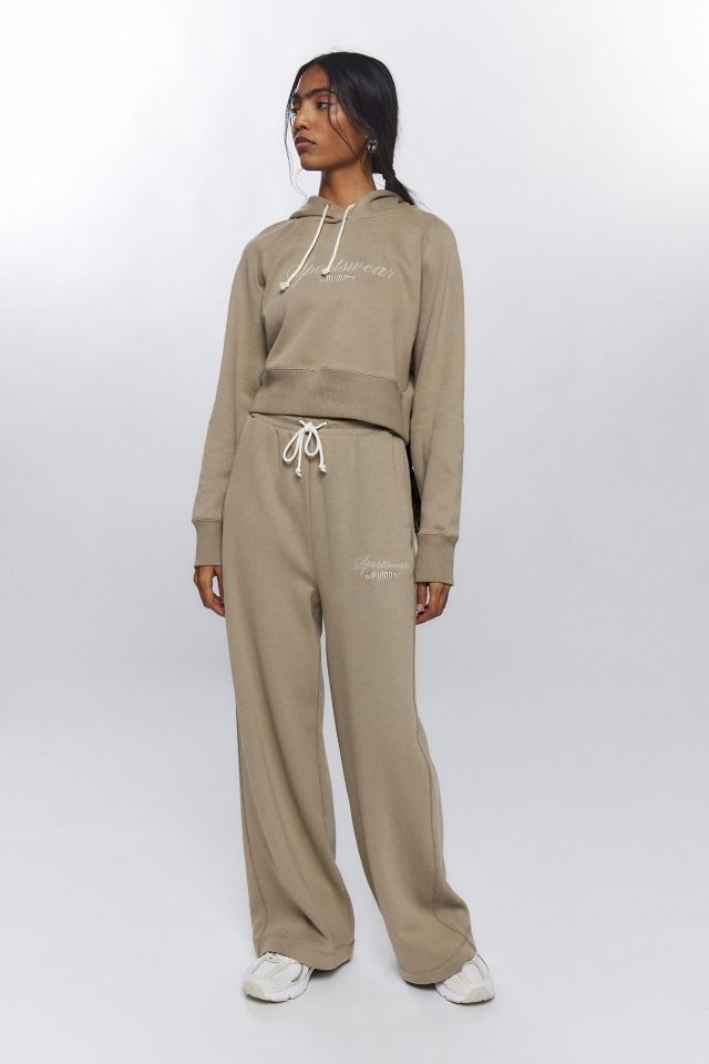 Puma Relaxed Cropped Hoodie Sweatshirt #1