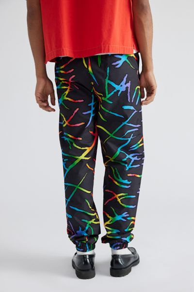 STAYCOOLNYC Electric Beach Printed Windbreaker Pant