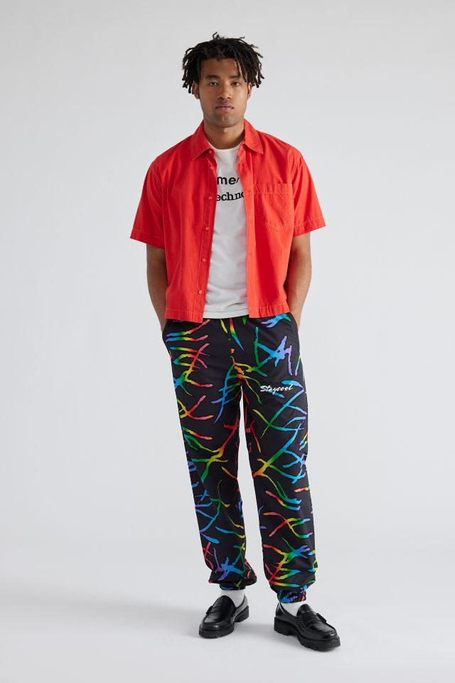 STAYCOOLNYC Electric Beach Printed Windbreaker Pant #3