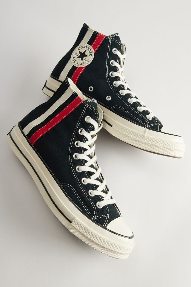 Converse with black stripe best sale