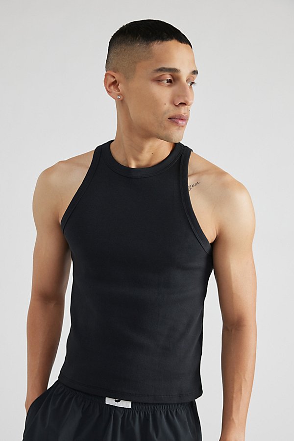 Standard Cloth Foundation Ribbed Tank Top In Black, Men's At Urban Outfitters