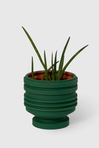 Areaware Strata Ceramic Plant Vessel In Green At Urban Outfitters