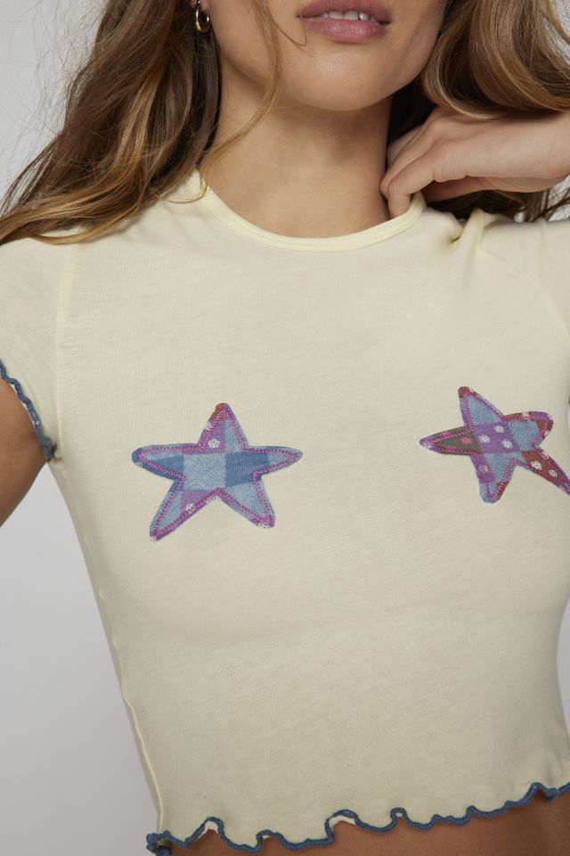 Kimchi Blue Star Applique Baby Tee #4