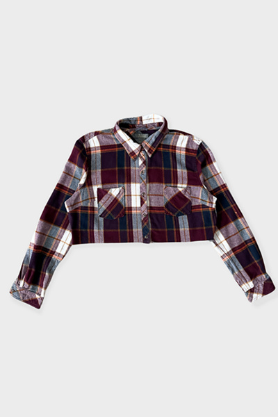 Latte Cropped Flannel