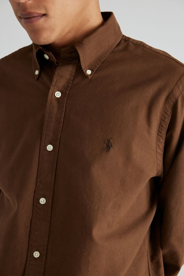 lauren ralph lauren dress shirt Polo Men's Big and Tall Long-Sleeve Solid Oxford ply cotton cloth Approx Ralph Lauren Men's Slim Fit