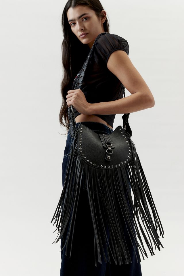 Leather fringe purse urban outfitters sale