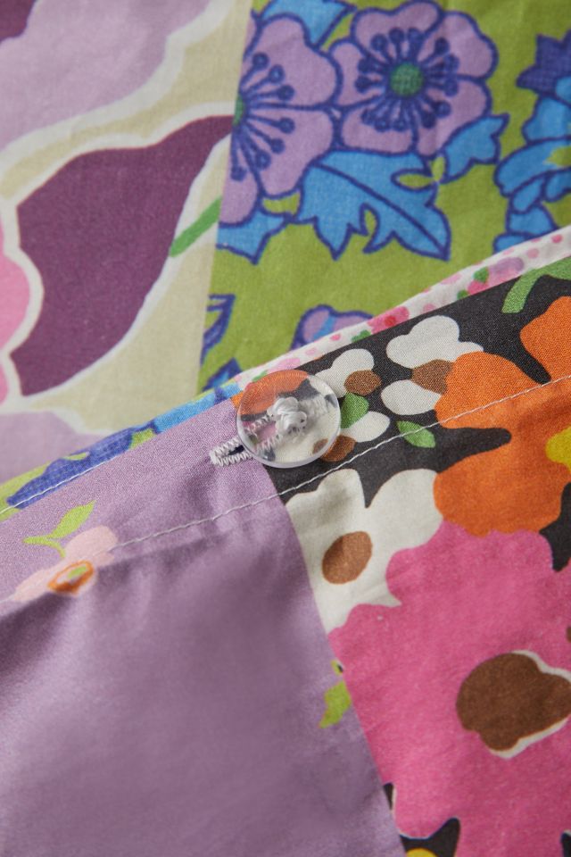 Vera Floral Breezy Cotton Percale Duvet Cover #4