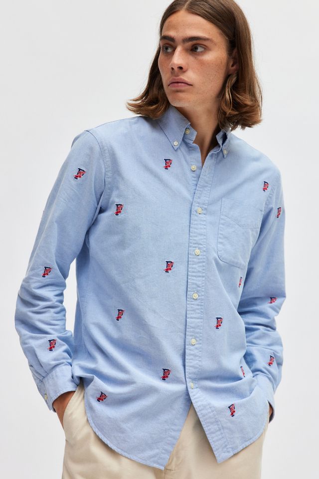 Polo Ralph Lauren Classic Embroidered Icon Long Sleeve Button Down Oxford Shirt Urban Outfitters