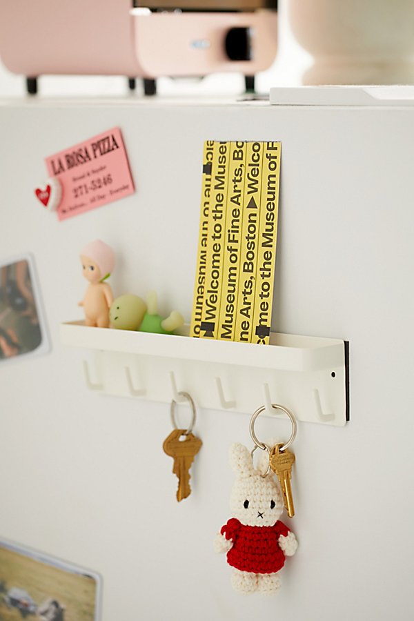 Urban Outfitters Magnetic Key Rack In White At  In Multi