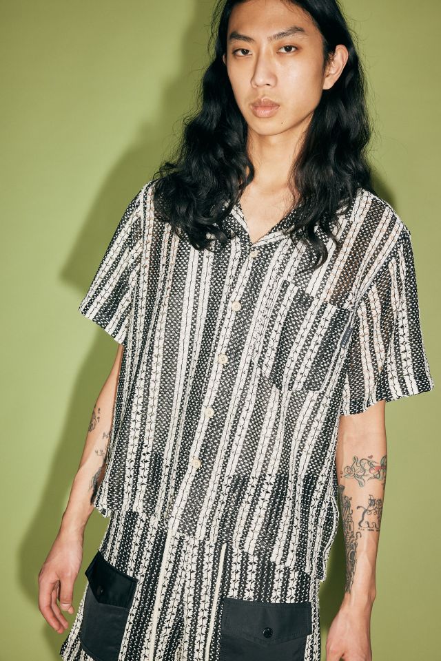 Chemise à manches courtes en tricot texturé FRIED RICE #1