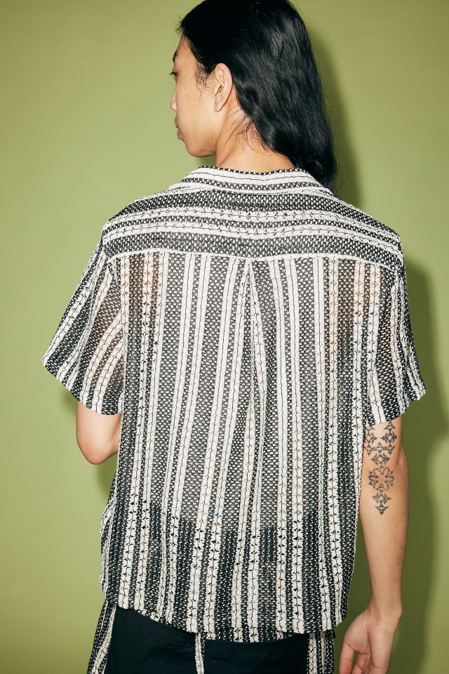 Chemise à manches courtes en tricot texturé FRIED RICE #2
