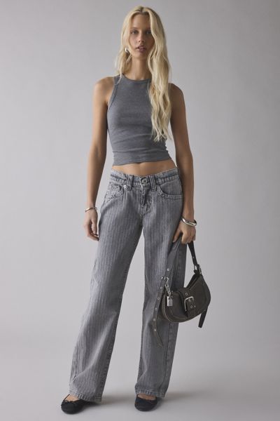 BDG KAYLA LOW-RISE JEAN IN GREY, WOMEN'S AT URBAN OUTFITTERS 