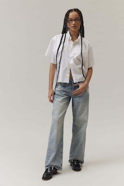 Shop Bdg Kayla Low Rider Low-rise Jean In Light Blue, Women's At Urban Outfitters
