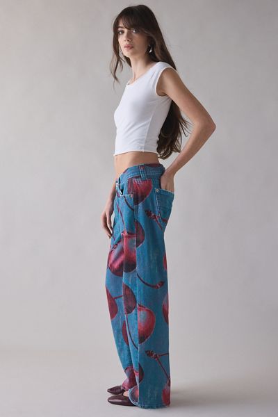 Jean Brodé Taille Haute Urban Outfitters BDG - Taille 25, Noir - Occasion Très Bon état
