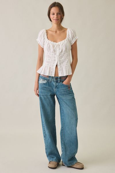 BDG Kayla Printed Low-Rise Jeans