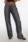 BDG Kayla Printed Low-Rise Slouchy Jean