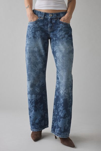 BDG Kayla Printed Low-Rise Jean