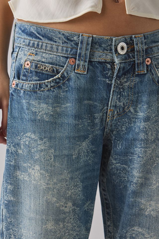 Jeans Kayla imprimés à taille basse BDG #1