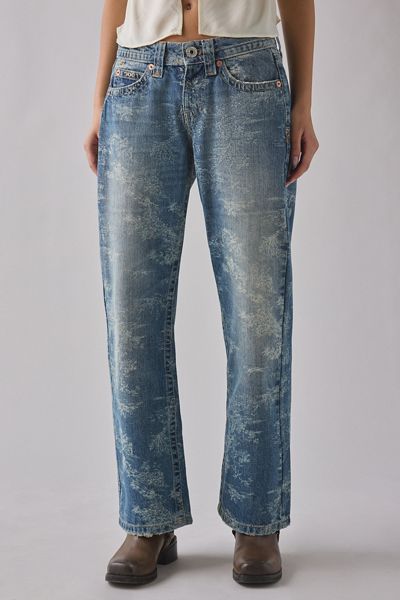 BDG Kayla Printed Low-Rise Jeans