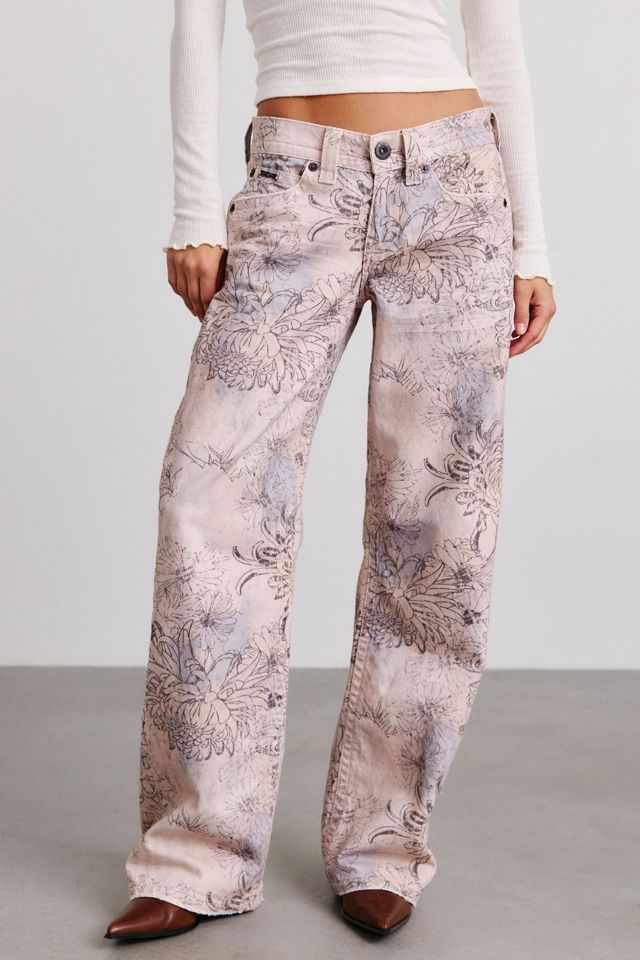 Jeans Kayla imprimés à taille basse BDG #1
