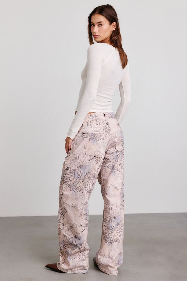 Jeans Kayla imprimés à taille basse BDG #3
