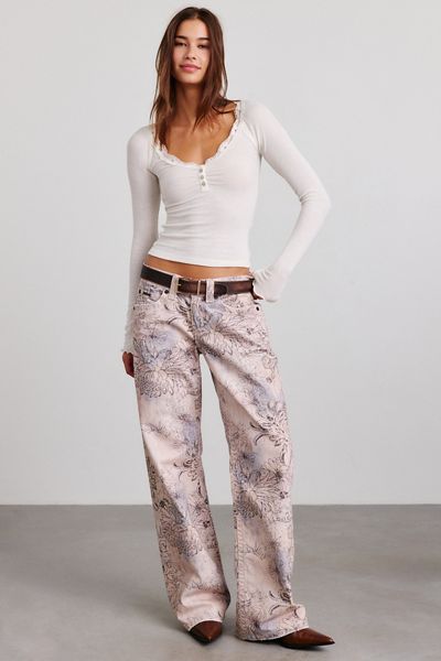 BDG Kayla Printed Low-Rise Jeans