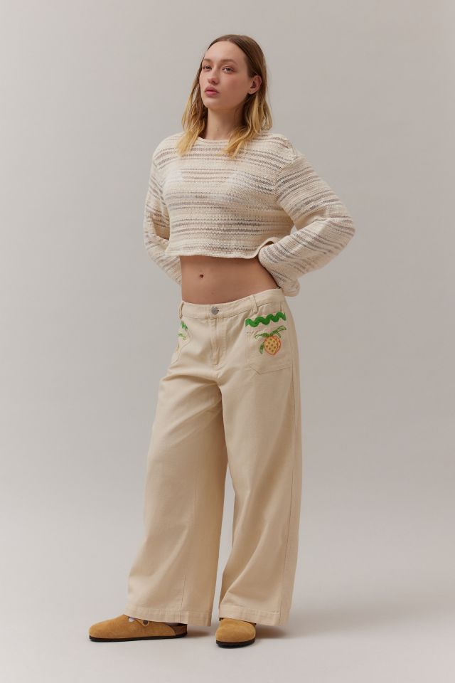 embroidered pant