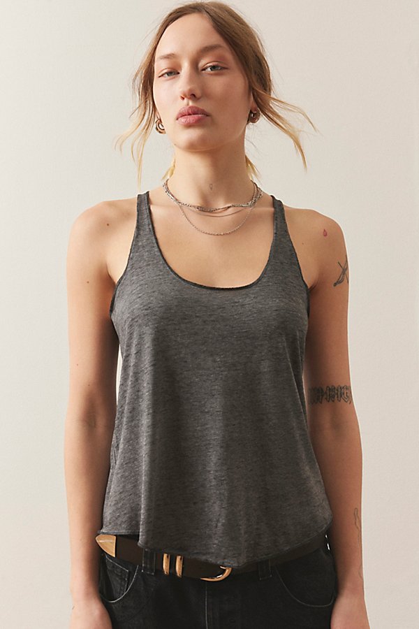 Out From Under Jessie Burnout Tank Top In Black, Women's At Urban Outfitters