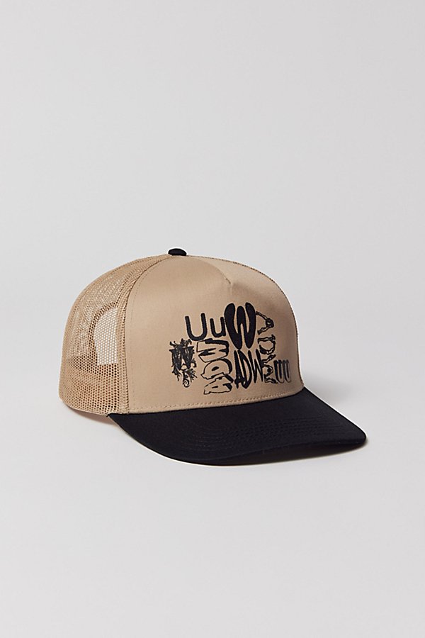 Adw Uu Trucker Hat In Tan, Women's At Urban Outfitters In Neutral