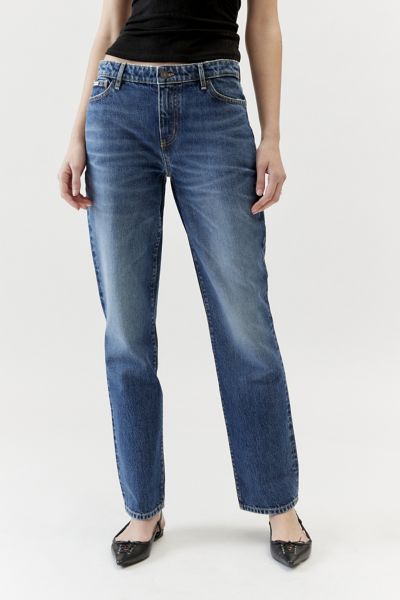 GUESS JEANS G08 Mid Rise Straight Jean