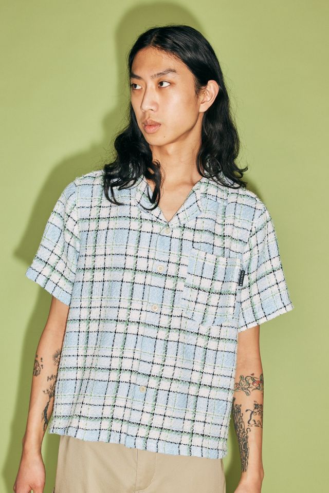 FRIED RICE Loose Tartan Short Sleeve Shirt #1
