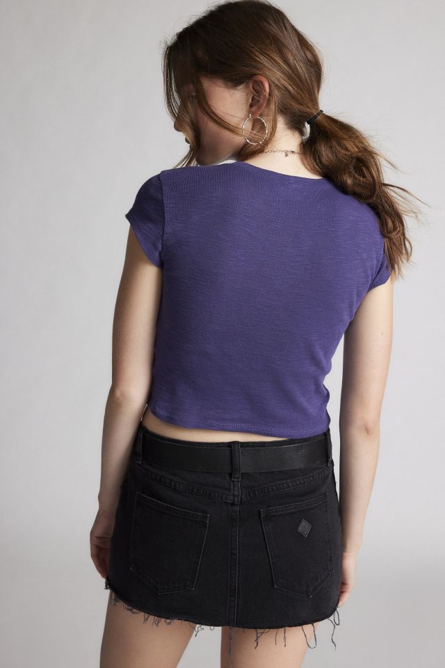 Urban Renewal Remnants Made In LA Cap Sleeve Baby Tee #2