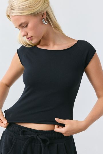 BDG Too Perfect V-Neck Cropped Tank Top