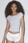 Out From Under Cotton Compression Boatneck Cropped Tee